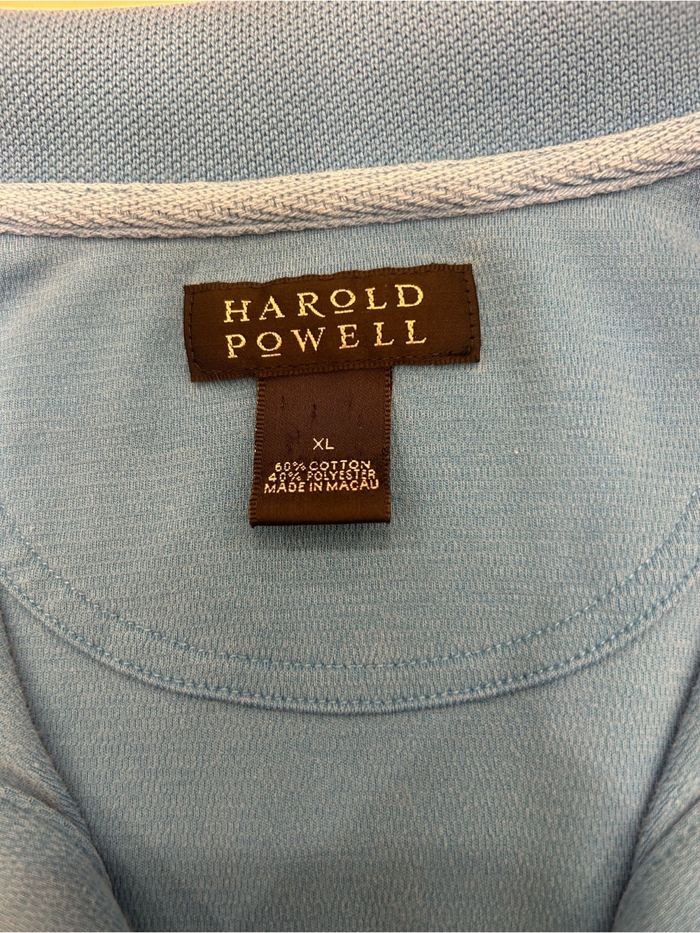 Harold's Teal-Blue Short Sleeve Polo - Picture 6 of 10